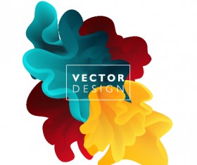 Colored cloud abstract illustration vectors 11