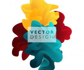 Colored cloud abstract illustration vectors 12