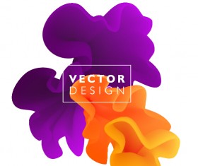 Colored cloud abstract illustration vectors 14