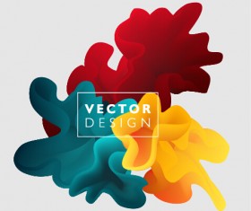 Colored cloud abstract illustration vectors 15