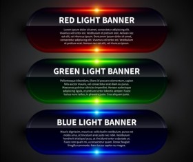 Colored neon infographic vectors 09