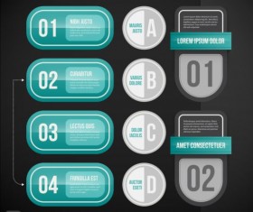 Creative option numbers Infographics design 01