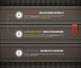 Creative option numbers Infographics design 03