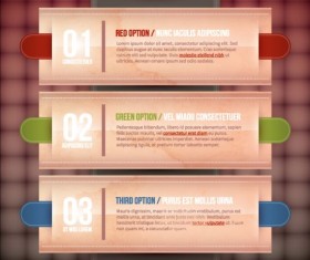 Creative option numbers Infographics design 04
