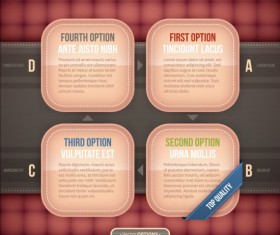 Creative option numbers Infographics design 06
