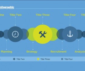 Creative project infographic temlate vector 05