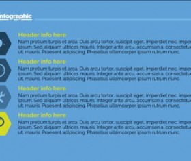 Creative project infographic temlate vector 06