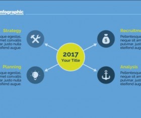 Creative project infographic temlate vector 07