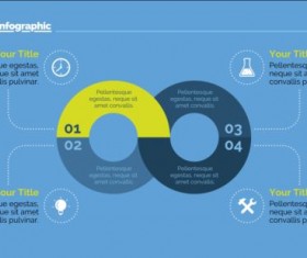 Creative project infographic temlate vector 09