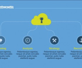 Creative project infographic temlate vector 11