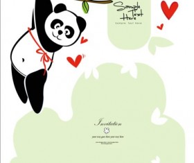 Cute Panda vector material