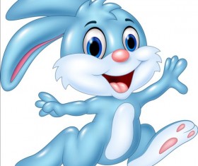 Cute cartoon rabbit design vector 01