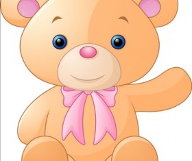 Cute teddy bear vector illustration 02