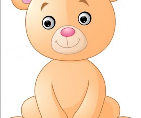 Cute teddy bear vector illustration 04
