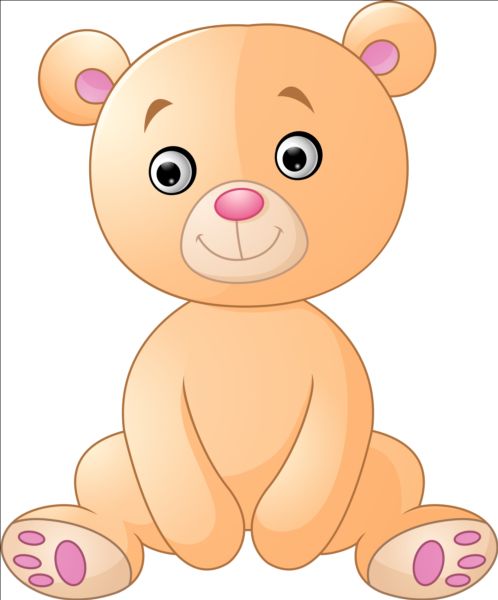 Cute teddy bear vector illustration 04