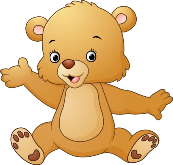 Set Cute Cartoon Teddy Bear Royalty Free Vector Image - vrogue.co
