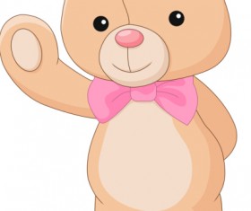 Cute teddy bear vector illustration 08