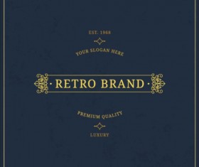 Dark vinatge background template vector 01