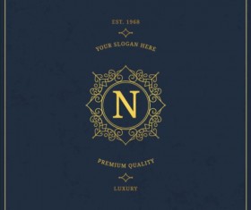 Dark vinatge background template vector 04