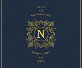 Dark vinatge background template vector 06