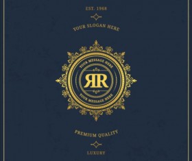 Dark vinatge background template vector 08