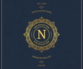 Dark vinatge background template vector 09