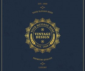 Dark vinatge background template vector 10