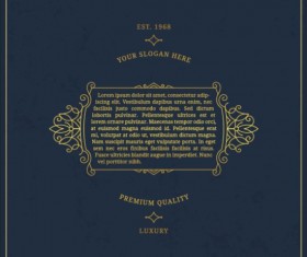 Dark vinatge background template vector 13