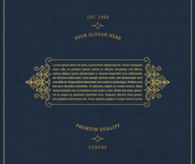 Dark vinatge background template vector 14