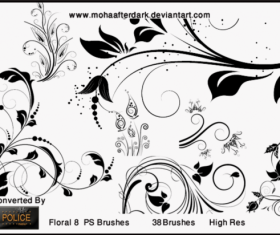 Elegant Floral PS burshes