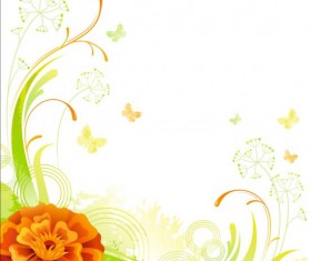 Elegant floral background illustration vector 04