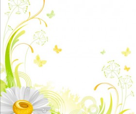 Elegant floral background illustration vector 05
