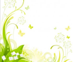 Elegant floral background illustration vector 07