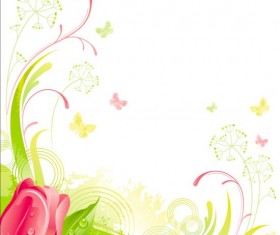 Elegant floral background illustration vector 09