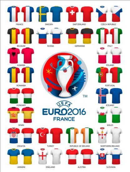 Euro2016 cup football background vector 02