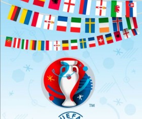 Euro2016 cup football background vector 04