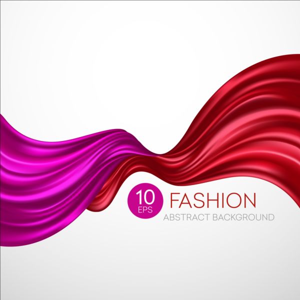 Fashion abstract silk background vector 06