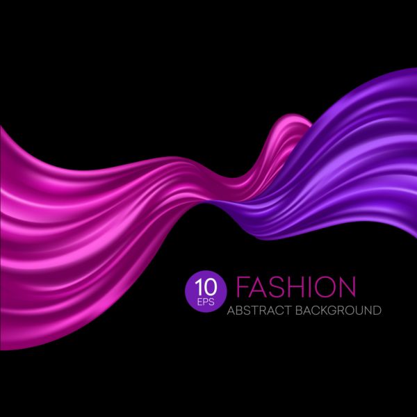Fashion abstract silk background vector 07