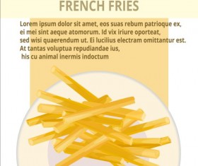 Fashion fast food poster vector template 04