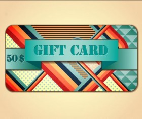 Fashion gift card template vectors 11