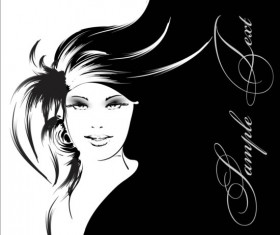Fashion woman cover design vectors 05