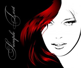 Fashion woman cover design vectors 07