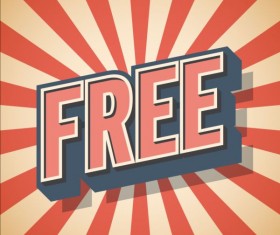 Free comic background vector