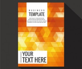 Geometry shapes cover book brochure vector 02