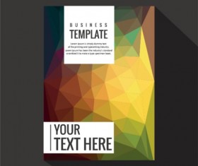 Geometry shapes cover book brochure vector 03