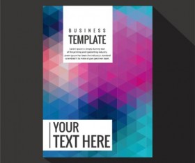 Geometry shapes cover book brochure vector 06