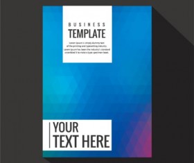Geometry shapes cover book brochure vector 07