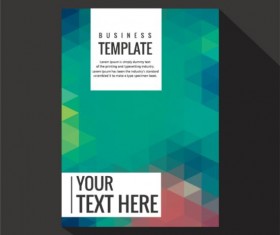 Geometry shapes cover book brochure vector 08
