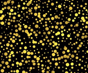 Golden round dot pattern vector