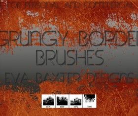 Grunge border PS brushes